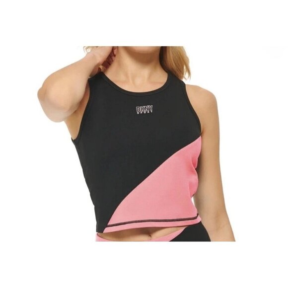 DKNY Tops - DKNY Women’s Colorblocked Cropped Tank Top XL New $50